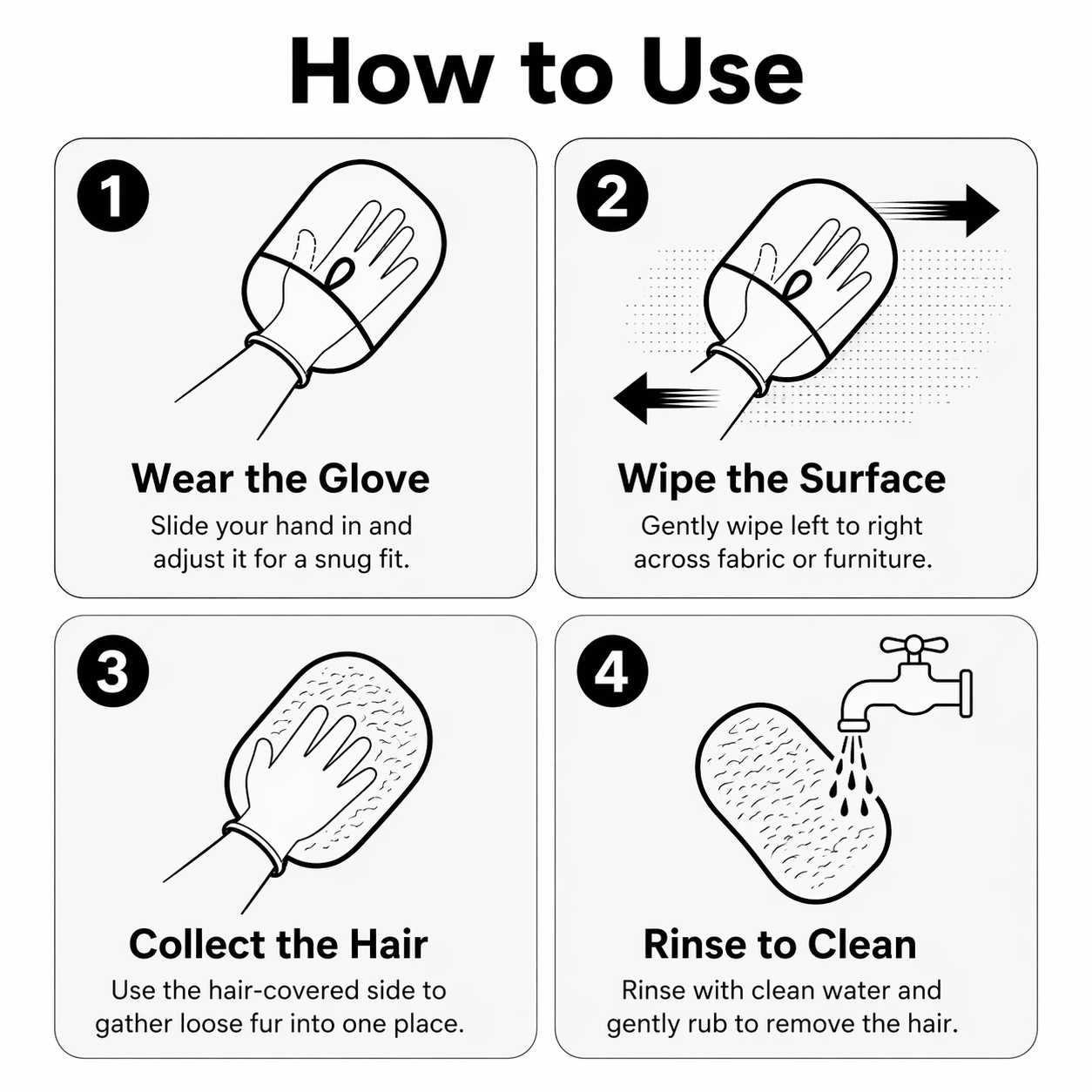Pet Hair Removal Glove- Buy 1 Get 1 Free
