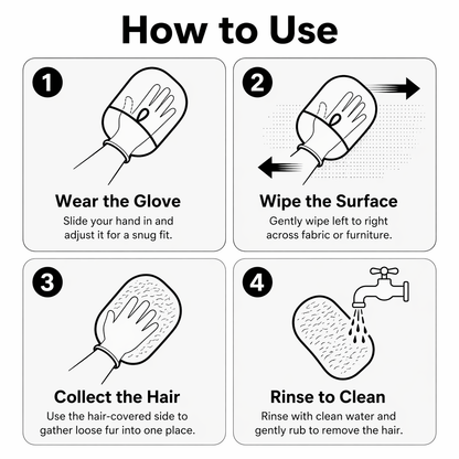 Pet Hair Removal Glove- Buy 1 Get 1 Free