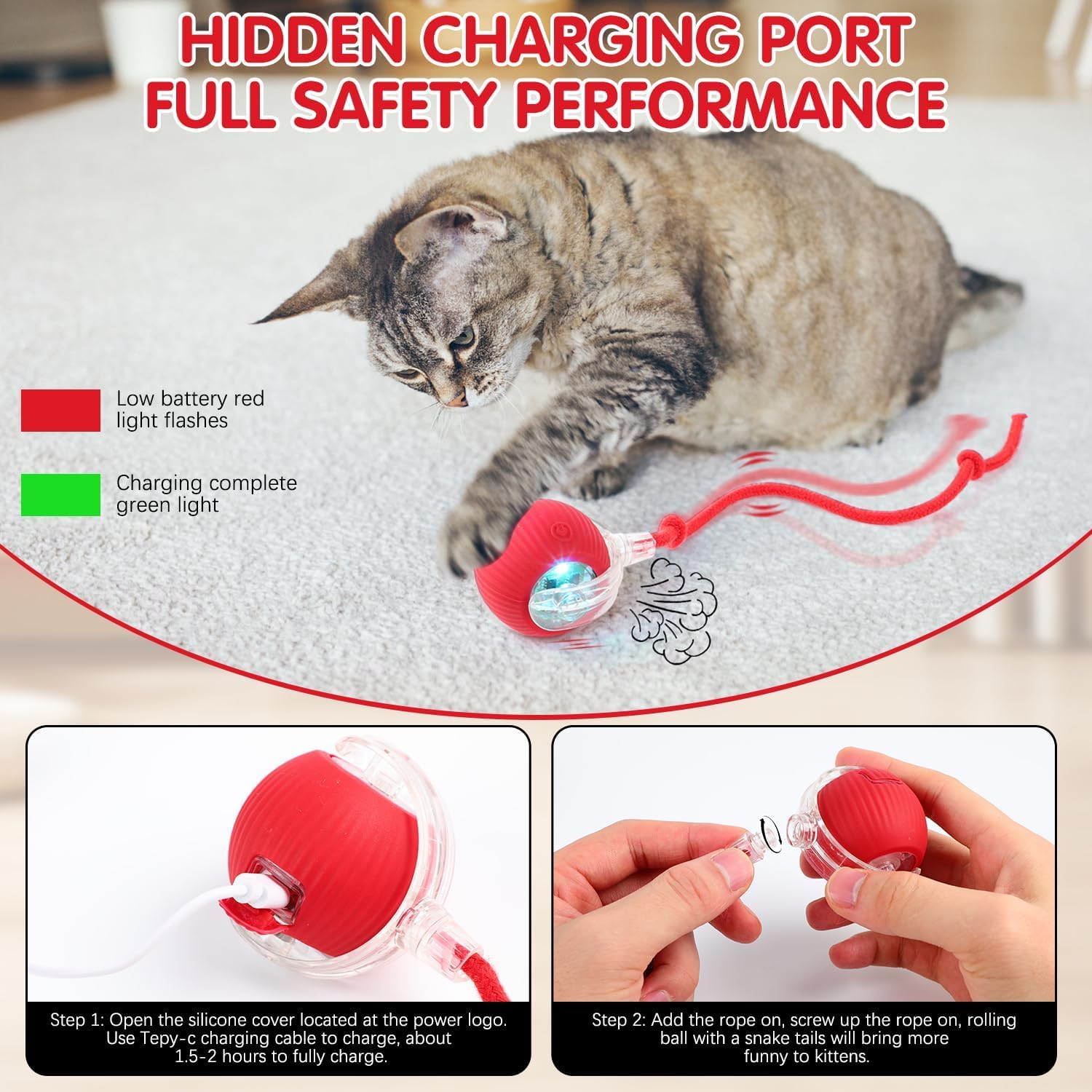 {{ Smart Interactive Pet Ball }} - {{ canivolabs }}