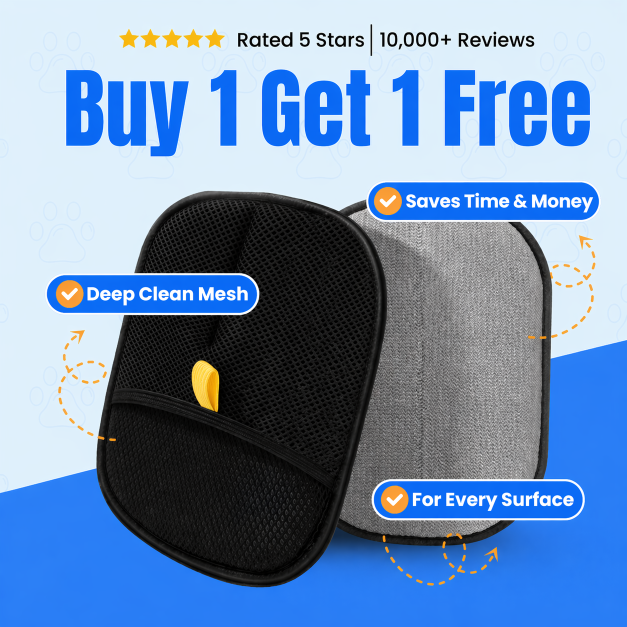 Pet Hair Removal Glove- Buy 1 Get 1 Free